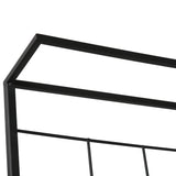 easycomfort easycomfort scaffale portapiante con 3 ripiani e pannello verticale per piante rampicanti in metallo nero