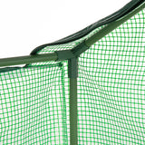 easycomfort easycomfort serra piccola per giardino e balcone con finestre e copertura in pe 180x90x70cm verde
