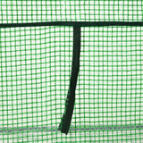 easycomfort mini serra da giardino con 2 ripiani in metallo e copertura in pe 69x49x92cm verde