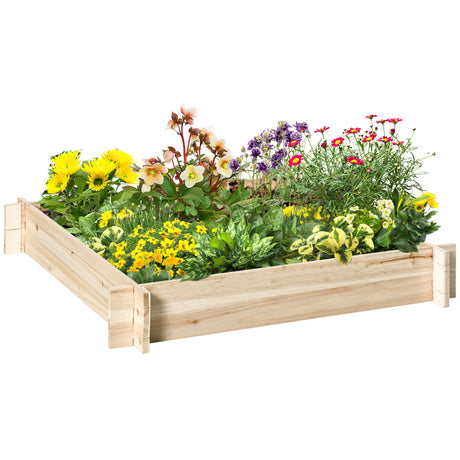 easycomfort easycomfort letto per orto e giardino in legno di abete montaggio senza viti 100x100x16cm