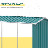 easycomfort easycomfort legnaia con struttura in acciaio galvanizzato e base rialzata 240x 86x160cm verde