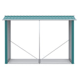 easycomfort easycomfort legnaia con struttura in acciaio galvanizzato e base rialzata 240x 86x160cm verde