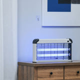 easycomfort easycomfort elettroinsetticida da esterno e interno con lampada antizanzare uv per 60m zanzariera elettrica 15w grigio