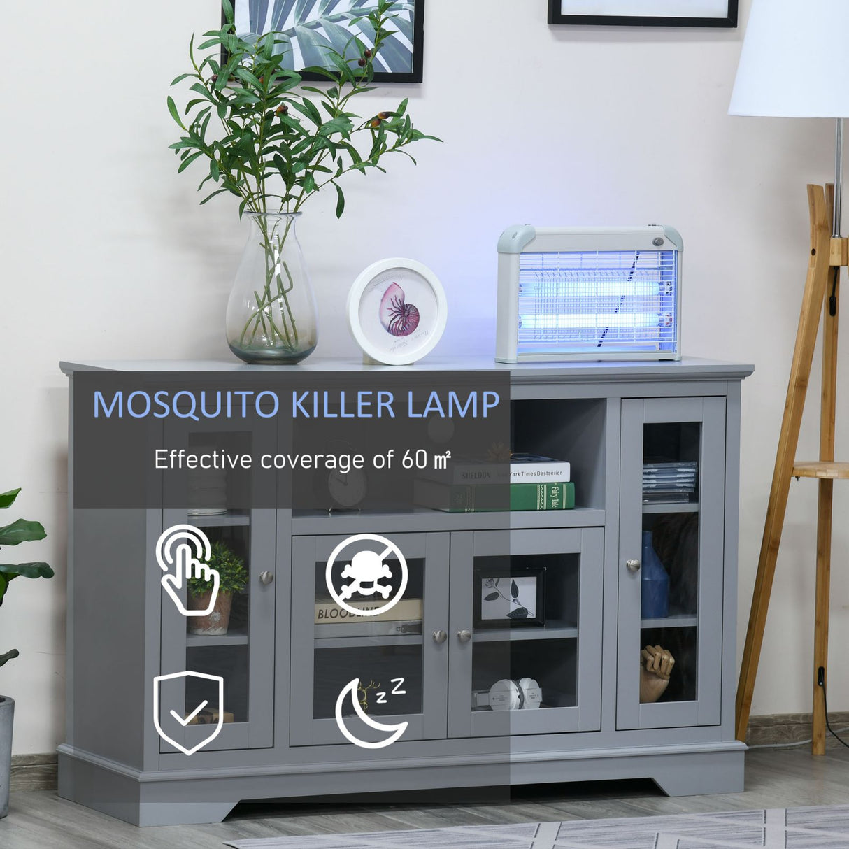 easycomfort easycomfort zanzariera elettrica 20w elettroinsetticida da esterno e interno con lampada antizanzare a led per 60m
