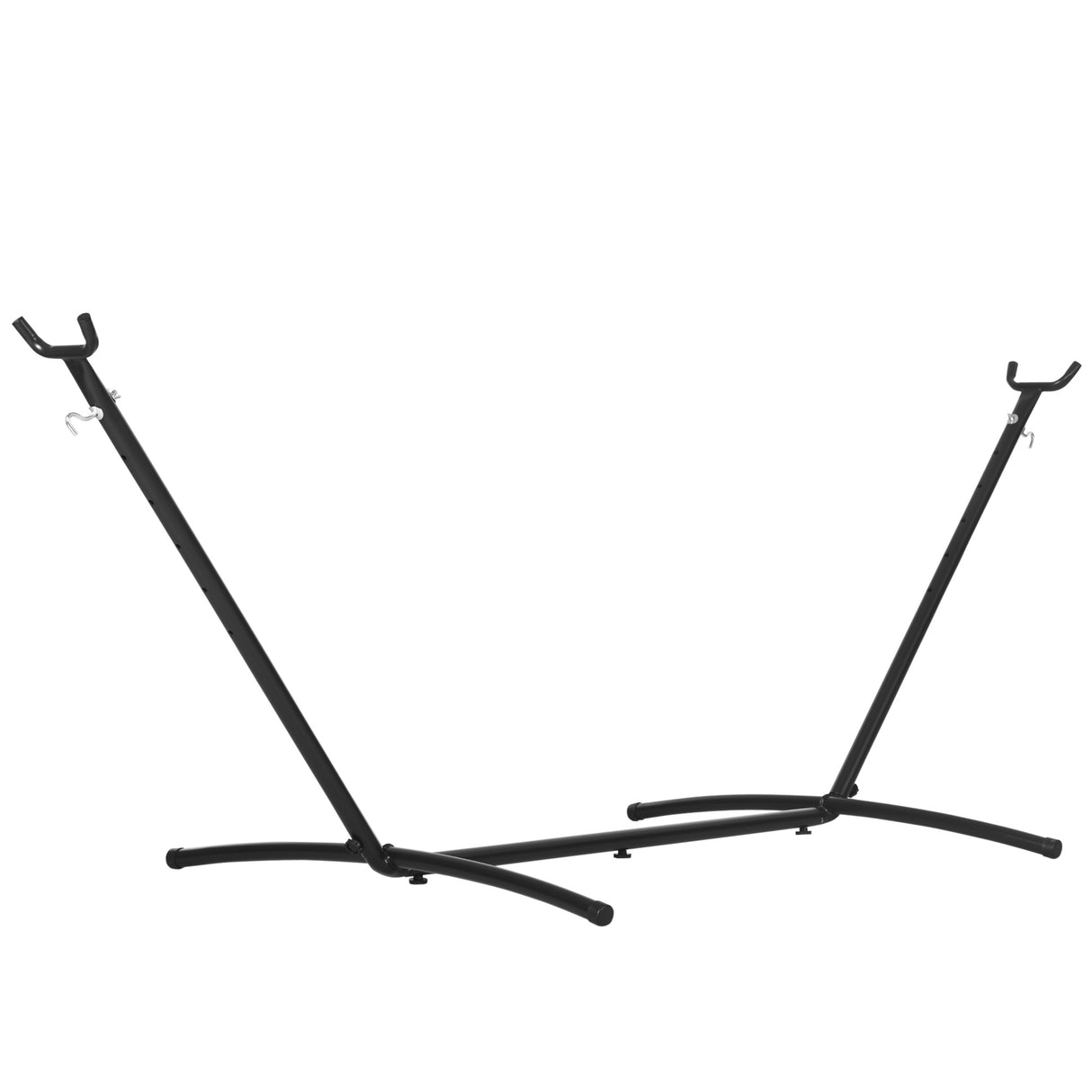easycomfort easycomfort supporto struttura portante per amaca regolabile max.150kg nero 280x120x110cm