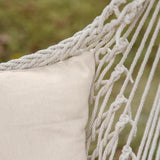 easycomfort easycomfort amaca altalena imbottita in corda per interni ed esterni bianca