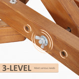 easycomfort supporto amaca 4m pieghevole e regolabile su 3 livelli in legno