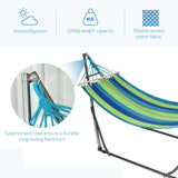 easycomfort easycomfort supporto con amaca autoportante pieghevole in cotone e acciaio 270x100x94cm