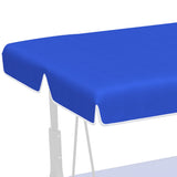 easycomfort tettuccio di ricambio per dondolo in poliestere con protezione uv50+ 192x144cm blu
