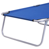 easycomfort easycomfort lettino prendisole da giardino sdraio pieghevole con tettuccio blu