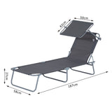 easycomfort easycomfort sdraio prendisole con tettuccio pieghvole schienale reclinabile grigio