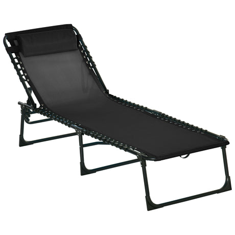 easycomfort easycomfort lettino prendisole in acciaio e tessuto traspirante con schienale reclinabile 197x58x26 cm nero
