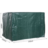 easycomfort easycomfort telo di copertura per mobili da esterno impermeabile anti muffa con fissaggio in pe verde 215x155x150cm