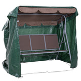 easycomfort easycomfort telo di copertura per mobili da esterno impermeabile anti muffa con fissaggio in pe verde 215x155x150cm