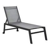 easycomfort lettino sdraio prendisole pieghevole con materassino in textilene grigio