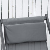 easycomfort easycomfort set 2 sedie poltrona sdraio da esterni pieghevoli e reclinabili in alluminio grigio 96 5 x 58 x 91 5cm
