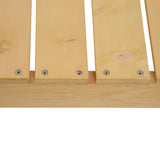 easycomfort easycomfort panchina da esterni impermeabile 2 posti in legno di abete 110x38x35cm