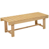 easycomfort easycomfort panchina da esterni impermeabile 2 posti in legno di abete 110x38x35cm