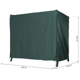 easycomfort easycomfort telo di copertura per dondolo in tessuto oxford impermeabile 205x124x164cm