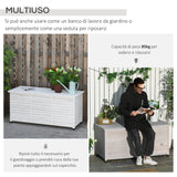 easycomfort easycomfort panca contenitore in legno di abete cassapanca da esterno bianco