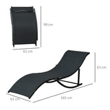 easycomfort set 2 sdraio da giardino pieghevoli lettino prendisole in alluminio e textilene 61x165x63cm 33163