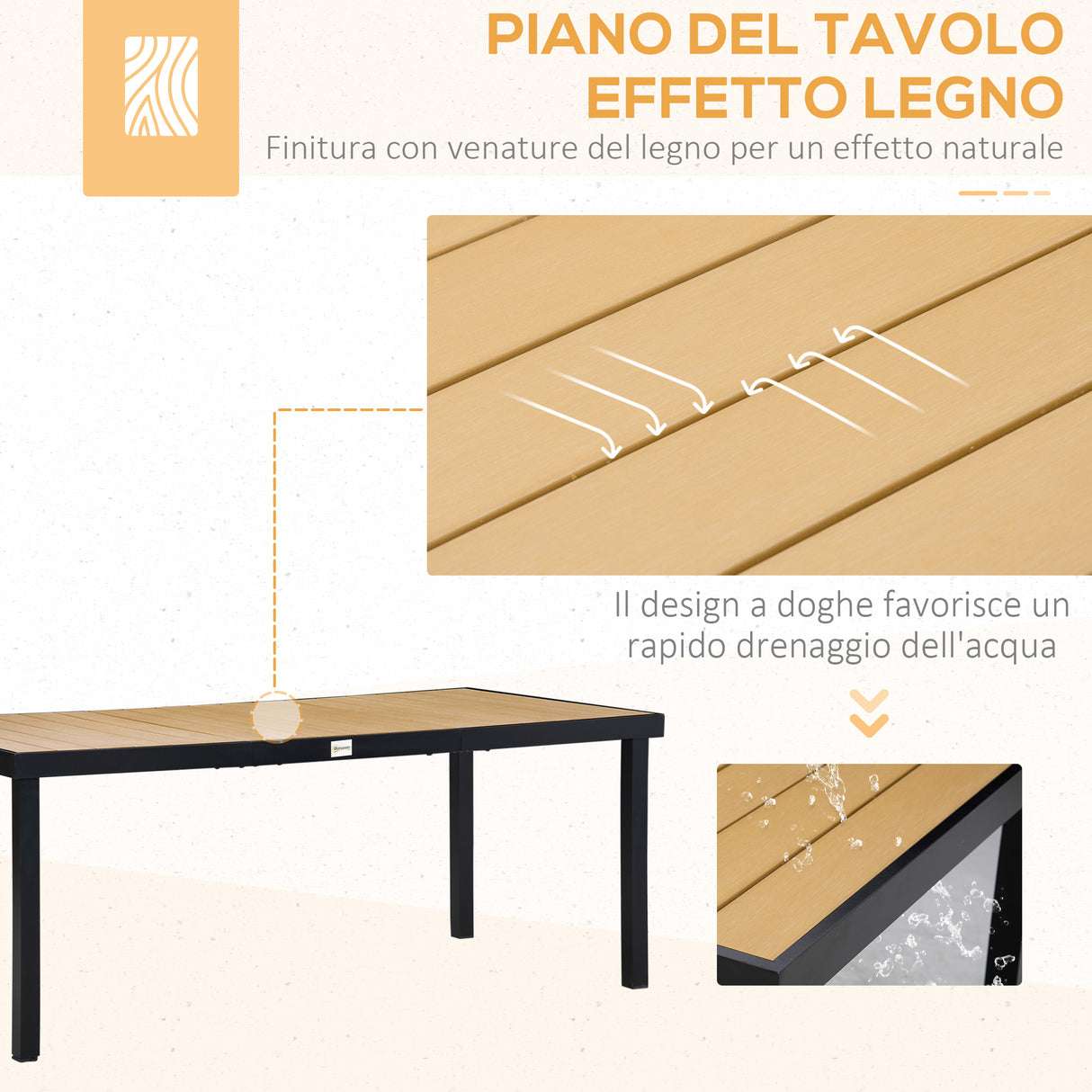 easycomfort easycomfort set 7pz tavolo con sedie da giardino pieghevoli e regolabili in texteline nero