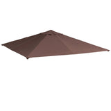 easycomfort easycomfort tetto di ricambio telo sostitutivo per gazebo traspirante 3x3m