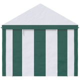 easycomfort tendone da giardino 4x3m per 12 persone con doppio ingresso bianco e verde