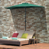 easycomfort easycomfort ombrellone semicircolare impermeabile protezione uv verde 269 x 138 x 236cm