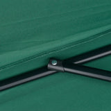 easycomfort easycomfort ombrellone semicircolare impermeabile protezione uv verde 269 x 138 x 236cm