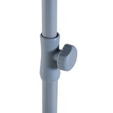 easycomfort easycomfort ombrellone da esterno giardino terrazza portatile 220cm con tettuccio inclinabile in poliestere verde scuro