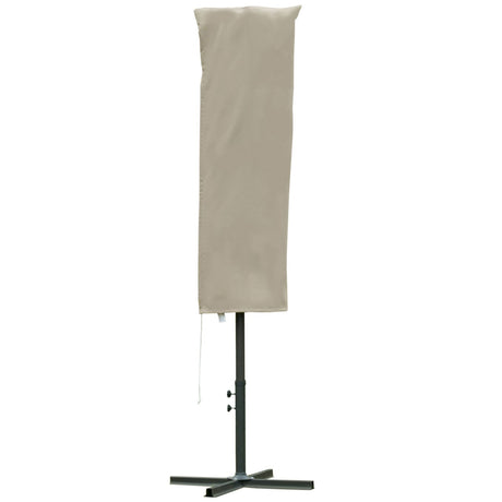 easycomfort easycomfort copertura per ombrellone impermeabile antistrappo cachi 57x160cm