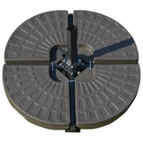 easycomfort easycomfort set 4 pzi basamento ombrellone decentrato da giardino con base a croce