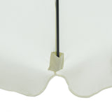 easycomfort ombrellone da giardino e terrazza o2.7x2.5 m rotondo con testa inclinabile e resistente ai raggi uv 50+ beige