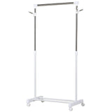 easycomfort easycomfort appendiabiti stender ad altezza regolabile con fondo portaoggetti e 4 ruote 68 5x42x87 145 cm
