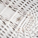 easycomfort easycomfort cesto portabiancheria in vimini con coperchio e sacco interno in tessuto lavabile bianco