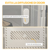 easycomfort easycomfort mobile scarpiera modulare salvaspazio 18 cubi 28x36x21 cm in plastica pp bianco