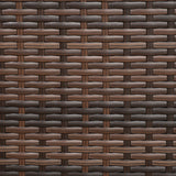 easycomfort easycomfort set mobili da giardino rattan pe da 3 pezzi 2 poltrone da esterno tavolino e cuscini marrone