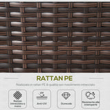easycomfort easycomfort mobili da giardino in rattan e alluminio set 8 pezzi salotto da giardino componibile con divani e tavolino da esterno