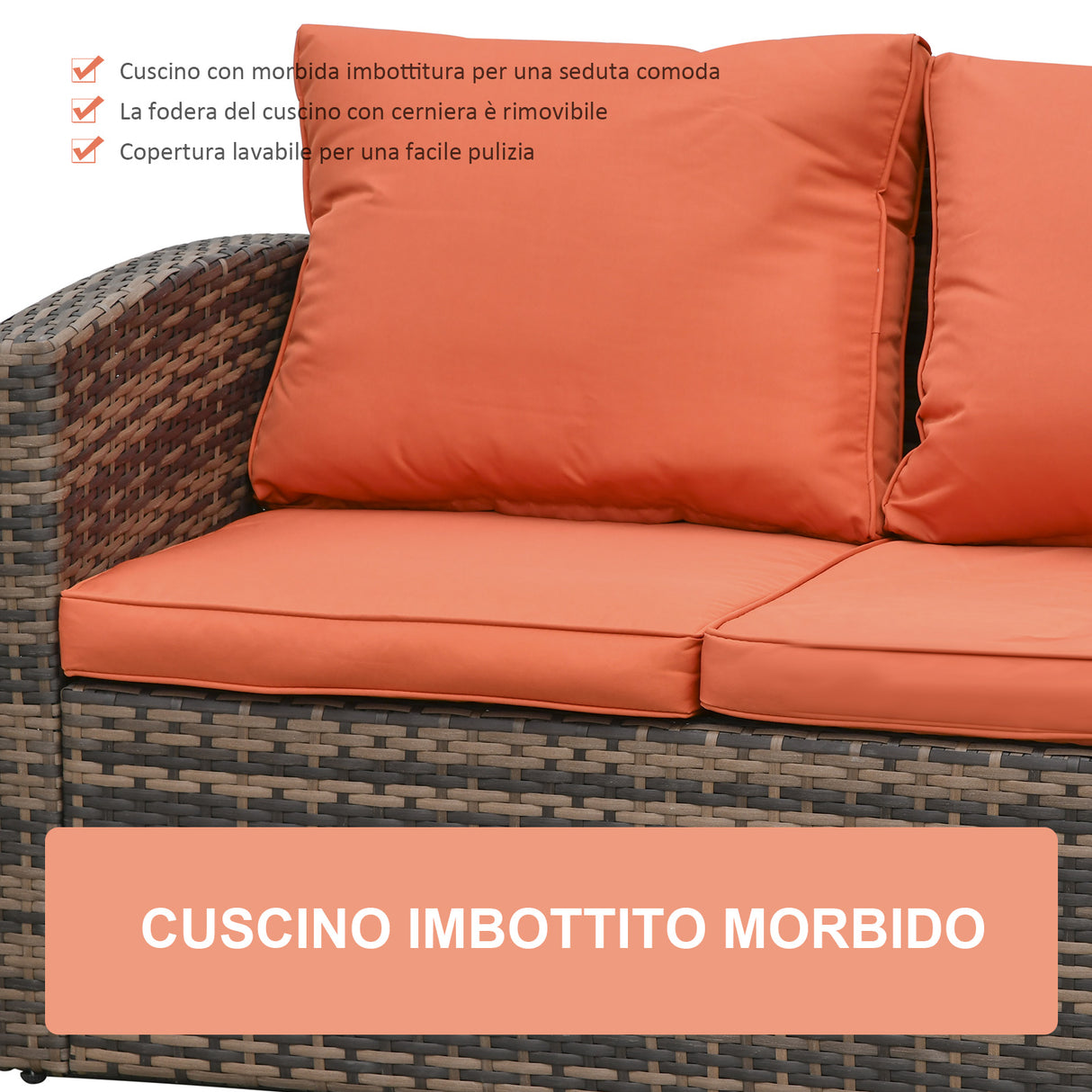 easycomfort mobili da giardino 6 pezzi in rattan divani poltrone tavoli contenitore