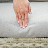easycomfort easycomfort salotto da giardino 7 pezzi modulabile in rattan pe con cuscini beige