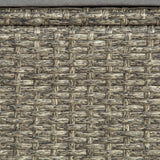 easycomfort easycomfort set 3 pezzi mobili da giardino con 2 divani con cuscini e 1 tavolo in rattan pe salotto da esterno grigio nero