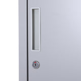 easycomfort easycomfort armadietto 4 ripiani 2 porte chiusura di sicurezza ufficio garage officina acciaio laminato a freddo 38x46x180cm grigio ean 8054111847179