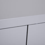 easycomfort easycomfort armadietto mobile ripiano regolabile chiusura di sicurezza per casa ufficio garage acciaio 80x40x92 5cm grigio ean 8054111848473