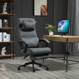 easycomfort easycomfort sedia da ufficio ergonomica ad altezza regolabile con braccioli e poggiapiedi 66x70x115 123 cm grigia