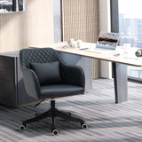 easycomfort easycomfort sedia ufficio ergonomica e regolabile in similpelle grigio scuro con 2 punti cuscino lombare massaggiante 57x70x78 86cm ean 8054144137742