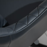easycomfort easycomfort sedia ufficio ergonomica e regolabile in similpelle grigio scuro con 2 punti cuscino lombare massaggiante 57x70x78 86cm ean 8054144137742