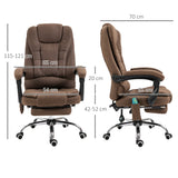 easycomfort easycomfort poltrona da ufficio massaggiante con riscaldamento reclinazione e altezza regolabile marrone