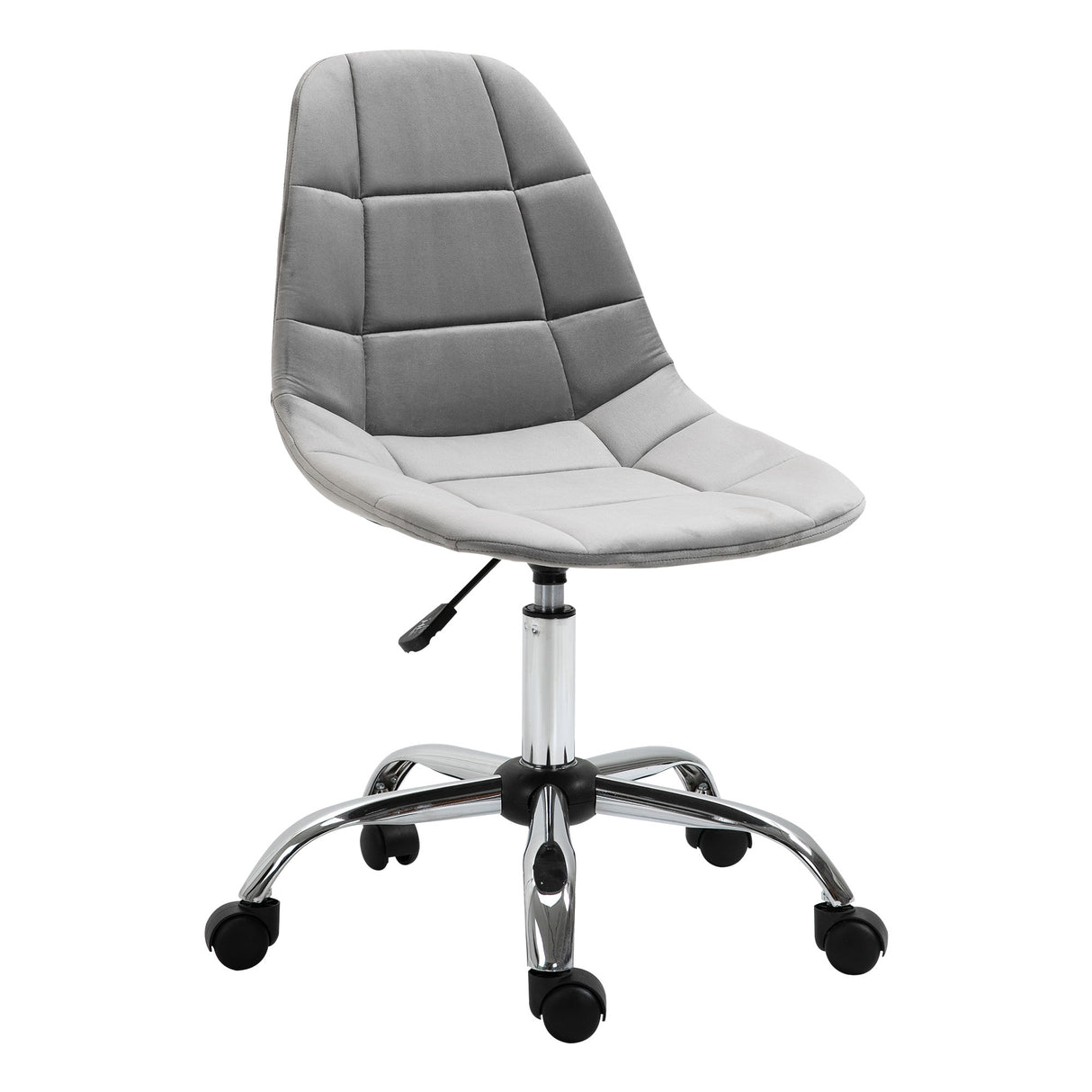 easycomfort easycomfort sedia girevole design ergonomico e regolabile senza braccioli grigio 59x59x81 91cm ean 8054144136615