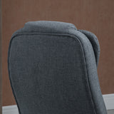 easycomfort easycomfort sedia da ufficio ergonomica reclinabile altezza regolabile e dondolamento poltrona girevole con ruote 65x72x110 120cm grigio